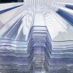 Vente en gros de feuilles de toiture en polycarbonate ondulé pour puits de lumière modernes de 0.8mm avec protection UV pour une utilisation dans les hôtels et les parcs - Product Image 1