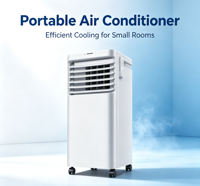 Climatiseur portable domestique Airwens 7000 BTU/h, électrique, faible bruit, économie d'énergie, refroidissement uniquement, 298 pieds carrés Auto-nettoyant