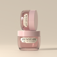 Pot cosmétique vide épaissi en gros de 30g, pot de crème pour le visage de 60g en PET transparent avec couvercle à vis pour soins de la peau