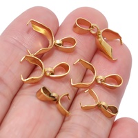 Connecteurs à clipser en acier inoxydable pour pendentifs, breloques, perles et accessoires de fabrication de bijoux DIY