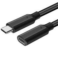 Câble de données polyvalent haute vitesse 20GBPS Type C 5A 100W PD Rallonge 1M 2M Câble audio