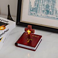Precio de fábrica Regalos de Navidad Biblia de levitación magnética Artículos para el hogar Cruz flotante de levitación única Biblia Decoración para el hogar