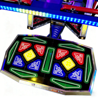 Machine de jeu d'arcade de danse à 2 joueurs à monnayeur avec détection de mouvement, en anglais, pour les 8 ans et plus, construction en métal et plastique