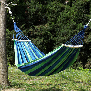 Hamaca para Tres Personas, de Lona Gruesa, con Hebilla Antideslizante, para Recreación al Aire Libre, Camping y Jardín - Product Image 1