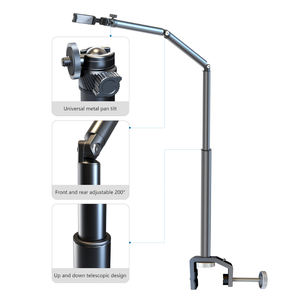 Waterproof Mini Metal Tripod Phone <strong>Holder</strong> Flexible Strong Arm Tablet PC Stand Supports for iPhone <strong>iPad</strong> <strong>on</strong> <strong>Bed</strong> or Desk - Product Image 1