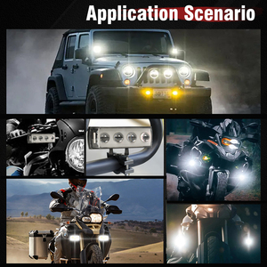 Phare avant de <span class=keywords><strong>moto</strong></span> à LED multi-mode de bonne qualité, en aluminium, avec 4 lentilles, projecteur - Product Image 6