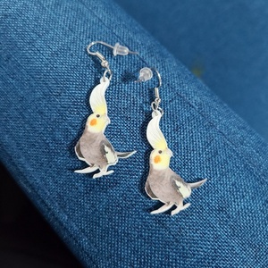 SC Offre Spéciale Résine de Bande Dessinée Femmes Boucles D'oreilles Délicat Hibou Perroquet Acrylique Boucles D'oreilles Laser Cut Colibri Oiseaux Balancent Boucles D'oreilles - Product Image 6