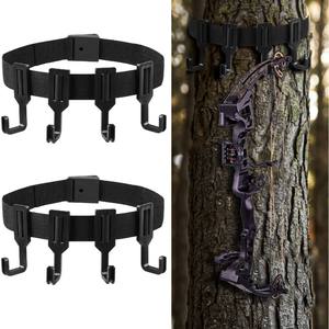 <b>Outdoor</b> Tree <b>Hooks</b> Webbing Belt 6 <b>Hooks</b> Black Durable Camping Gear Storage <b>Hook</b> For Hunting Tools Organization - Product Image 3
