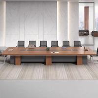 Table de conférence en bambou de style minimaliste moderne, vente en gros directe d'usine, commande en gros acceptable pour les réunions de bureau