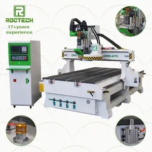 Sturdy CNC Router woodworking machine RC1325S-ATC 3d surface milling carving 3 axis