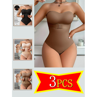 3PCS Femmes Compression Culotte Corset Sans Couture Ventre Corps Complet Sling Abdominal Haute Compression Colombianas Femmes Fajas en Stock