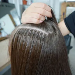 Topelles Custom Luxe I Tips Human Hair Extensions Europese Remy Haar Dubbele Getrokken Ik Tip Human Hair Extension Voor Salon