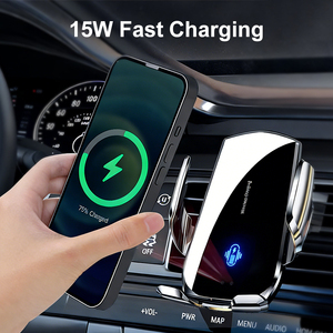 Support de téléphone de <span class=keywords><strong>voiture</strong></span> universel N1 à pince automatique infrarouge, <span class=keywords><strong>chargeur</strong></span> rapide à <span class=keywords><strong>induction</strong></span> automatique, <span class=keywords><strong>chargeur</strong></span> sans fil pour <span class=keywords><strong>iPhone</strong></span> - Product Image 4