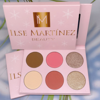 Cosmétiques pour le visage imperméables Palette de surligneur personnalisée 8 couleurs Sans logo Marque privée Surligneur liquide Maquillage pour peaux foncées