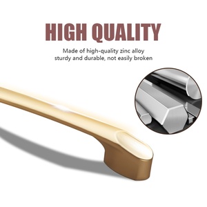 Modern Style Zinc Alloy <b>Cabinet</b> Door <b>Handles</b> Drawer <b>Handles</b> for <b>Kitchen</b> Bathroom Hotel School Furniture-Durable Easy - Product Image 2
