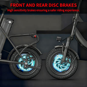 Vente d'usine Vélo électrique à 2 roues à vitesse unique Assistance au pédalage Vélo électrique hybride pliable Ebike avec pneu de 14 pouces - Product Image 4