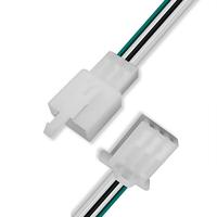 Connecteur en nylon blanc 3 4 6 broches avec contacts plaqués or pour l'assemblage de fils d'appareils électroménagers