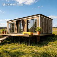 Maison modulaire préfabriquée en acier, structure en acier, isolation thermique, maison modulaire mobile, hôtel de villégiature, villa modulaire