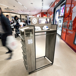 Multifunctional Modern Portable Customizable Solid Wood <strong>Display</strong> <strong>Stand</strong> for Hanging Clothes <strong>Hats</strong> and Cosmetic in Retail - Product Image 4