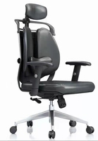 Chaise de bureau ergonomique à haut dossier, siège de patron multifonction