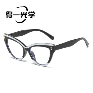 กรอบแว่นตาแบบ Cat Eye ป้องกันแสงสีฟ้า สำหรับทุกเพศ เลนส์ PC แบบเต็มกรอบ - Product Image 5