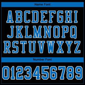 Maillot de football authentique en mesh de style classique bleu-blanc personnalisé Black Panther - Product Image 3