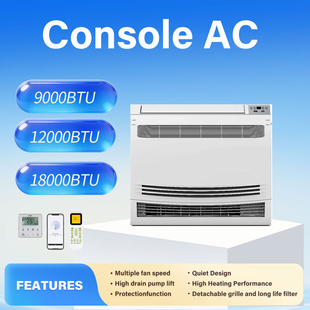18000BTU 1.5 Ton 2 HP R32 Refrigerant A++ DC Inverter Console Type Air Conditioner