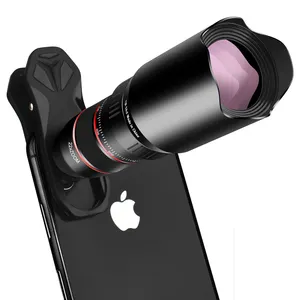 HD高品質カメラリンク三脚機能レンズ、携帯電話写真、シングルバレル望遠鏡レンズ28x