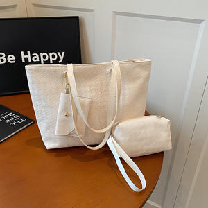 Sac à main trois pièces pour femme, grande capacité, tendance et polyvalent, sac à bandoulière, sac de bras portable pour femme - Product Image 2