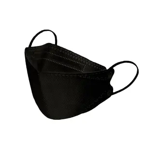 Ear-loop 3 lapisan hitam Kn95 bernapas pelindung masker keselamatan 3D Mascarilla KN95 sekali pakai hitam masker wajah