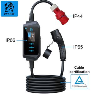 EVSOW Cargador de Pared Portátil de CA para Coche Eléctrico de 22KW, Nuevo, Tipo 1, con Garantía de 48 Meses para Vehículos Eléctricos - Product Image 2