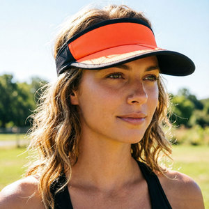 Custom Sports <b>Sun</b> Visor <b>Hats</b> <b>Men</b> Women Foldable Brim Lightweight Packable Adjustable Visor Caps Running Golf Tennis - Product Image 5