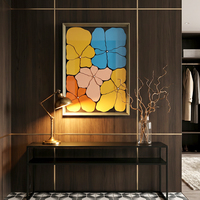Tableau relief 3D sculpté main, déco murale minimaliste lignes concaves convexes pour salon hall d’hôtel