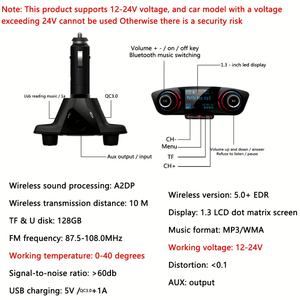 Coche FM Transmitir reproductor <span class=keywords><strong>de</strong></span> MP3 Cargadores <span class=keywords><strong>Receptor</strong></span> Conexión <span class=keywords><strong>de</strong></span> dispositivo <span class=keywords><strong>de</strong></span> puerto dual Transmisor Fm BT Car Kit Manos libres - Product Image 6