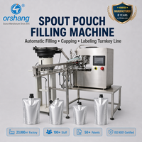 Ligne de remplissage et de bouchage automatique multifonctionnelle Orshang PLC pour sachets à bec verseur, avec servomoteur, pour huile, sauce, miel, remplisseuse Doypack