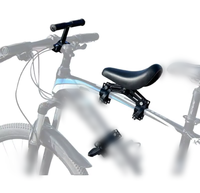 Juego de 3 piezas de asiento delantero para bicicleta de montaña negro