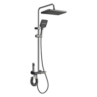 Nouveauté Ensemble de Douche Monocommande Touches de Piano, Valve Céramique à Pression Optimisée, Finition Polie, Jet de Massage Complet pour Hôtels