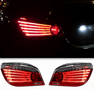 ไฟท้าย LED 12V 36W รุ่นใหม่ E60 5ซีรี่ส์ (2004-2007) | ชุดโคมไฟหลังแบบย้อนยุค | เลนส์ใส6000K LED อัปเกรดออรอน - Product Image 5