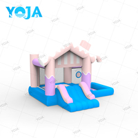 Château Gonflable Extérieur YOJA Combo pour Enfants, Structure Gonflable en Tissu Oxford avec Piscine à Balles, Installation Facile, 3 Personnes, Garantie 1 An