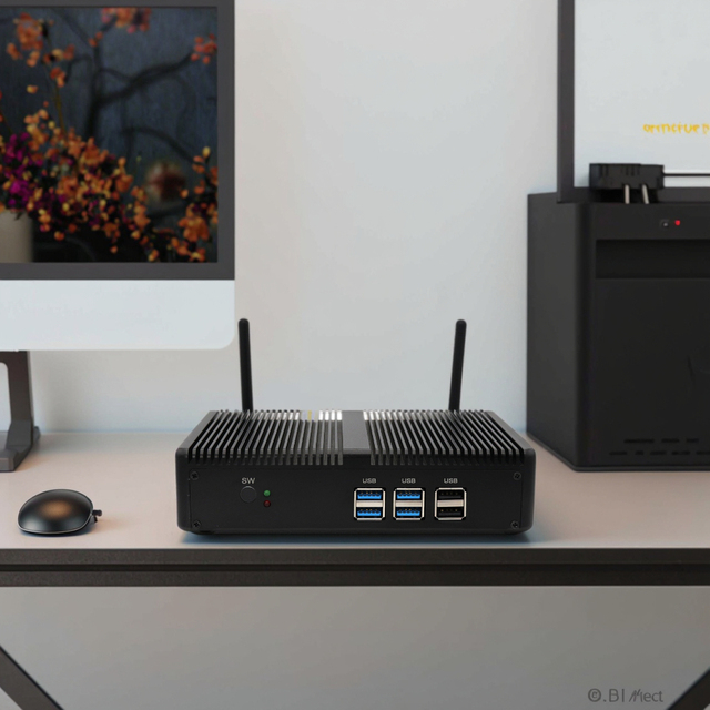 Barebone Mini Pc  NUC I3 6006U 7167U  Fanless Mini Pc  Pocket Pc Desktop Computer for Office