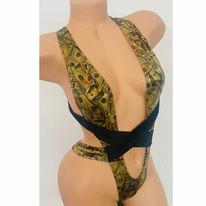 Dịch Vụ OEM Polyester In Một Mảnh Phụ Nữ Kỳ Lạ Hiệu Suất Mặc Phụ Nữ Sexy Bodysuit Vũ Nữ Thoát Y Trang Phục Áo Tắm - Product Image 6