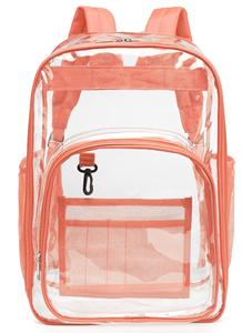 <b>Transparent</b> PVC Student School <b>Bag</b> Thickened Waterproof Large Capacity Outdoor Travel Clear Backpack Custom Printed Logo - Product Image 4
