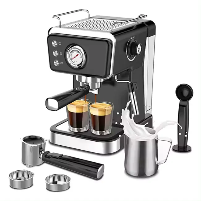 Aifa New retro style ULKA Italian portable electric espresso Coffee machines with milk frother Cappuccino & Latte Maker