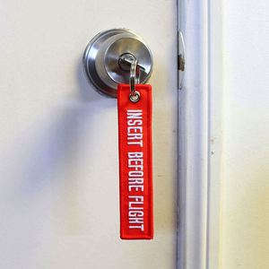 <b>Custom</b> Classic Men Women Car <b>Key</b> <b>Ring</b> Name Text Tag Woven Embroidery Keychain - Product Image 5