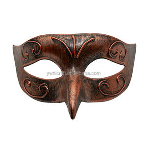 HLCハロウィンボールパーティーマスククロウバードヘッドハーフフェイスアニマルマスク男性用スチームパンク仮面舞踏会ヒップホップダンスパーティー - Product Image 5