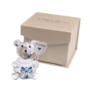 Adorabili Bomboniere in Cristallo per Baby Shower, Orsetto in Vetro '<span class=keywords><strong>È</strong></span> un Maschio' - Product Image 6