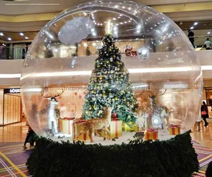 Boule gonflable de boule de neige de globes de cristal transparents de cour soufflée par <span class=keywords><strong>air</strong></span> de Noël personnalisé pour des événements icône commémorative de boule de neige - Product Image 1