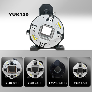 120mm thông qua lỗ vuông Laser <span class=keywords><strong>Chuck</strong></span> cao xoay chính xác OEM đầy đủ đột quỵ quay khí nén <span class=keywords><strong>Chuck</strong></span> cho máy cắt Ống - Product Image 3