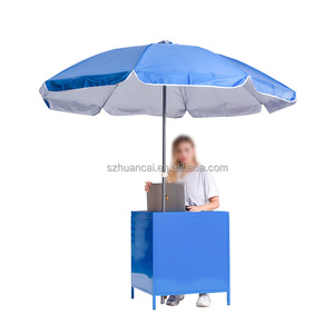 <span class=keywords><strong>Table</strong></span> de promotion portable en aluminium avec support de présentation en PP et parasol – Vente directe usine - Product Image 4