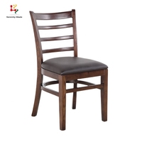 Cadre en aluminium de qualité commerciale de style européen imprimé en bois siège en PU location d'événement chaise de banquet de meubles d'intérieur